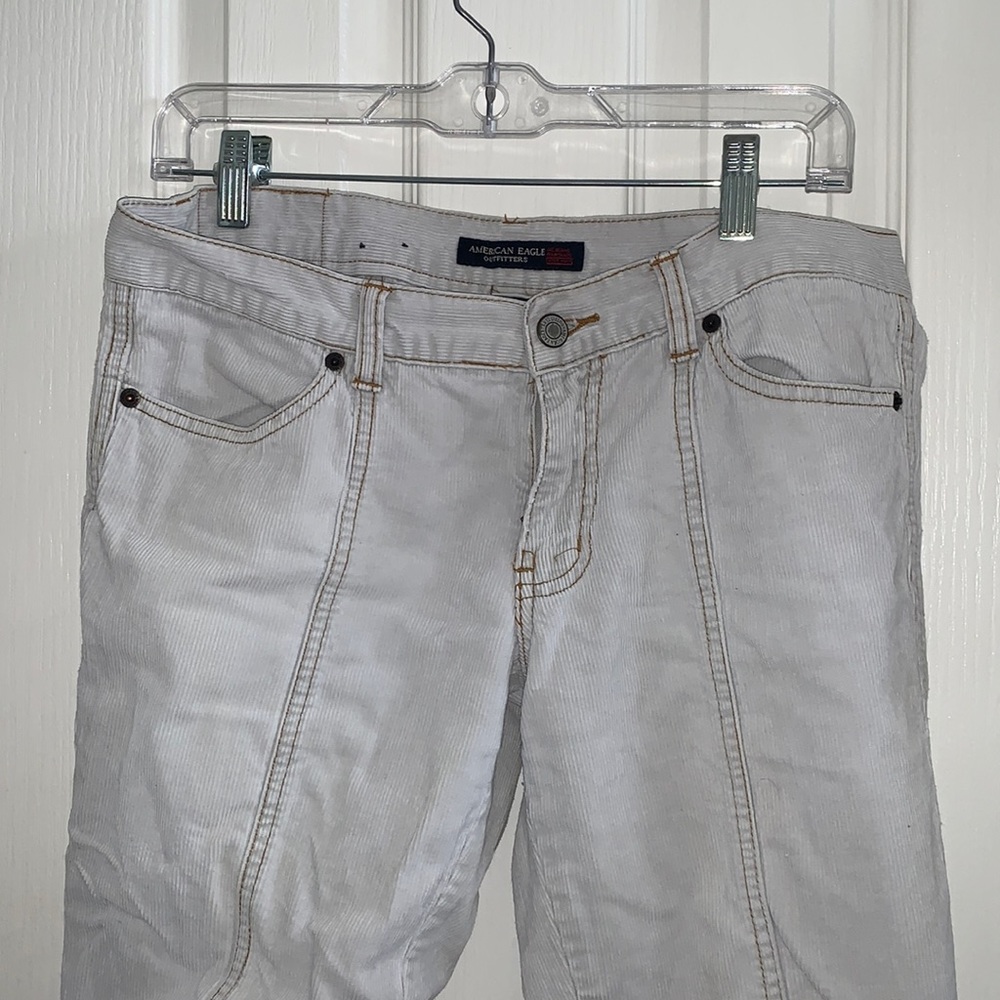 corduroy low waisted pants, size 6